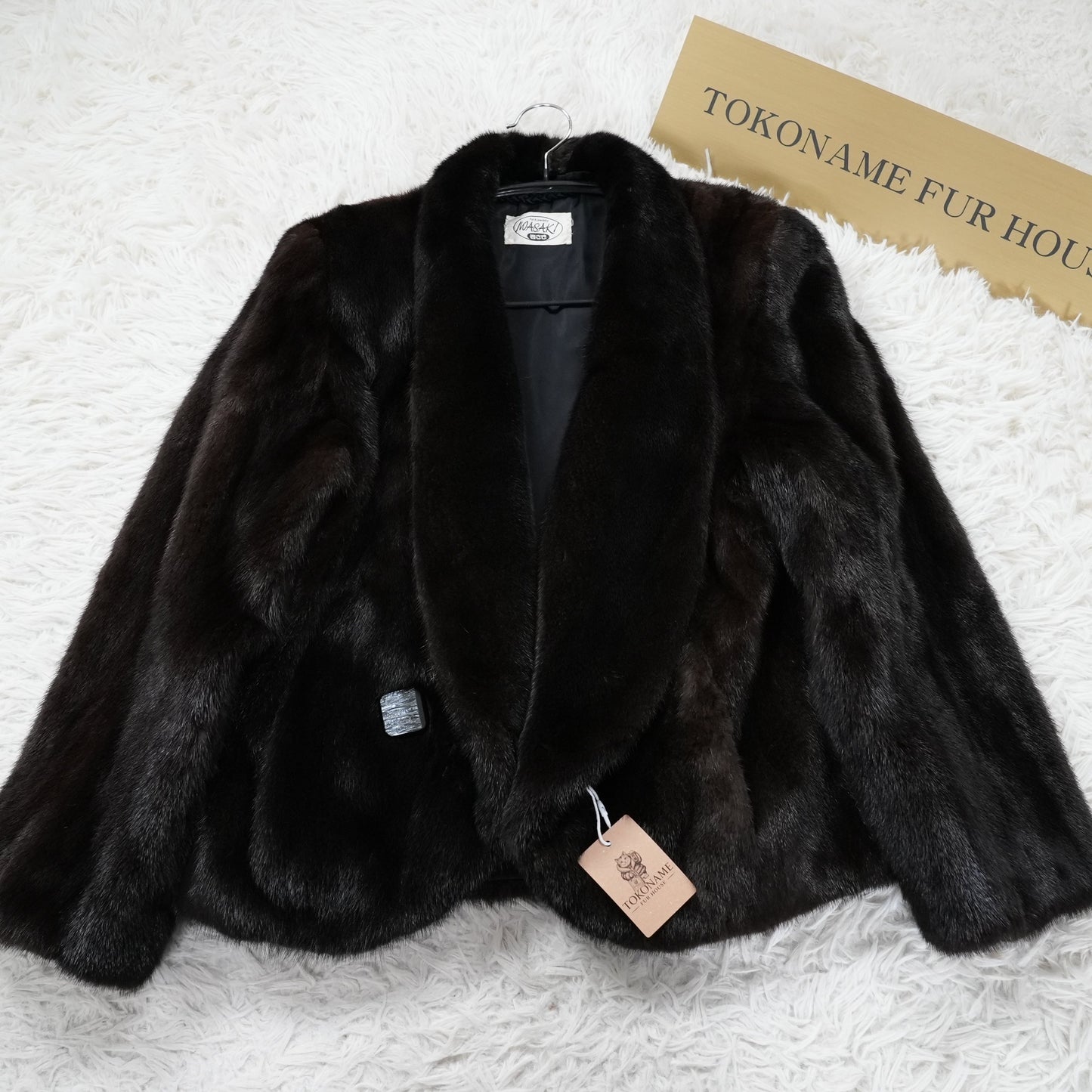 BLACKGLAMA Design Jacket glossy - Genuine Vintage Fur From Japan
