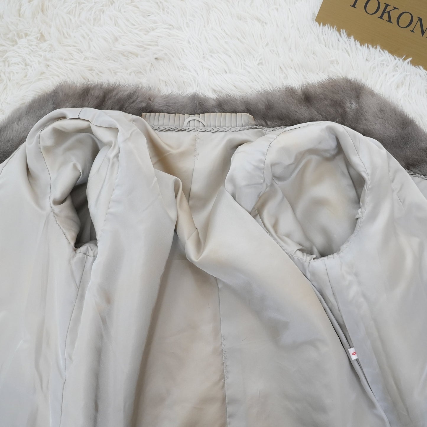 Sapphire Mink Jacket ZigZag Cutting Genuine Vintage Fur Japan