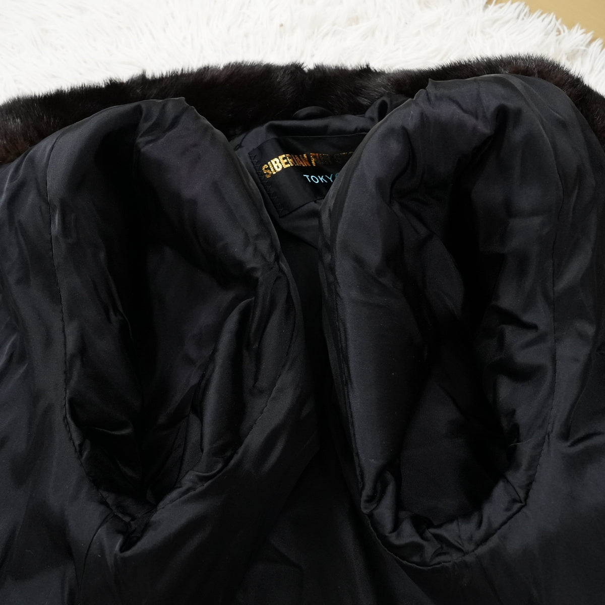 Dark Mink Long Coat SIBERIAN FUR STORE TOKYO - Genuine Vintage Fur From Japan