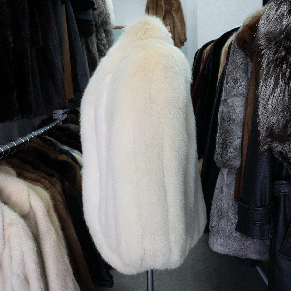 Shadow Fox Fur Coat Soft and Fluffy - Genuine Vintage Fur From Japan