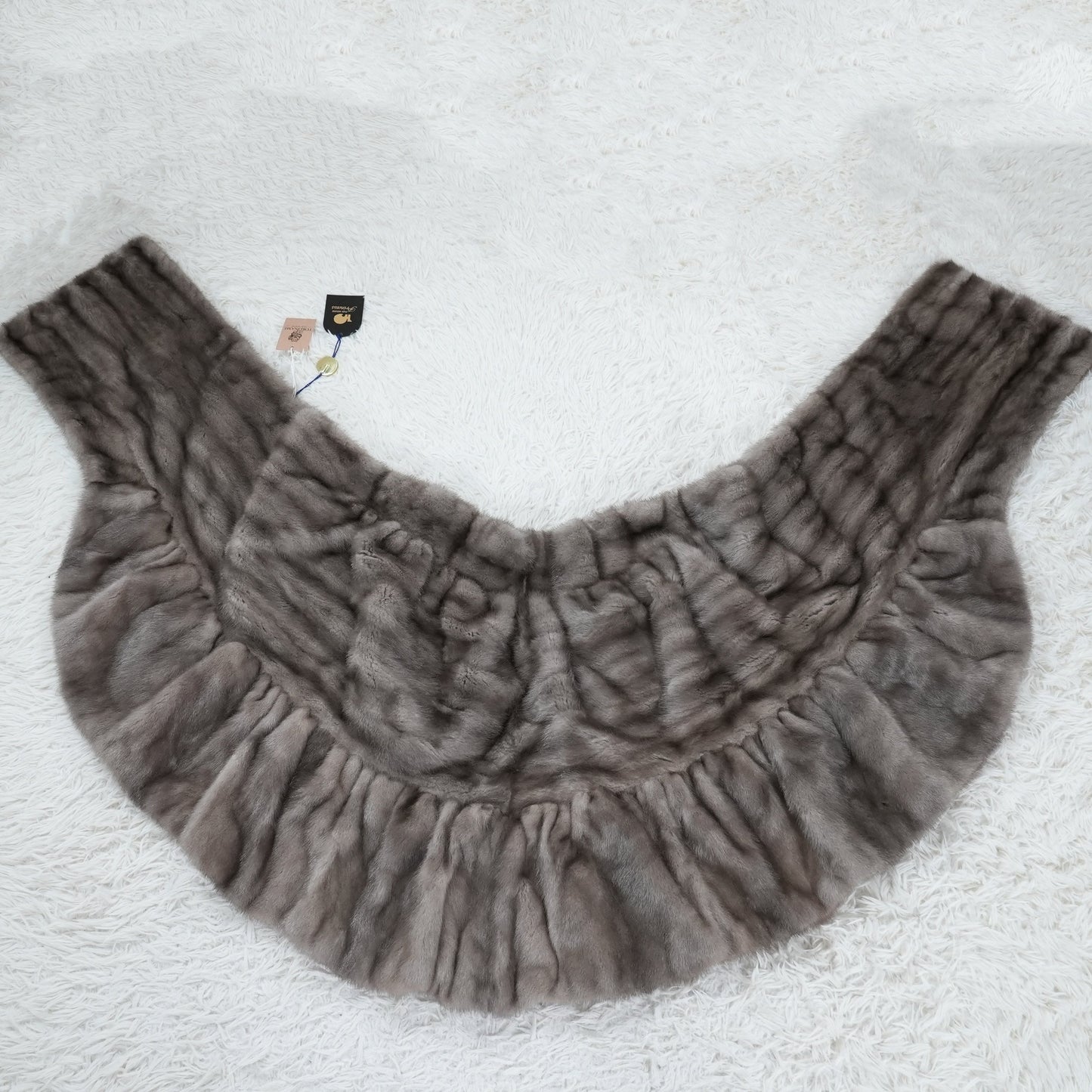 BlueIris Mink Shawl Fur House Princess - Genuine Vintage Fur From Japan