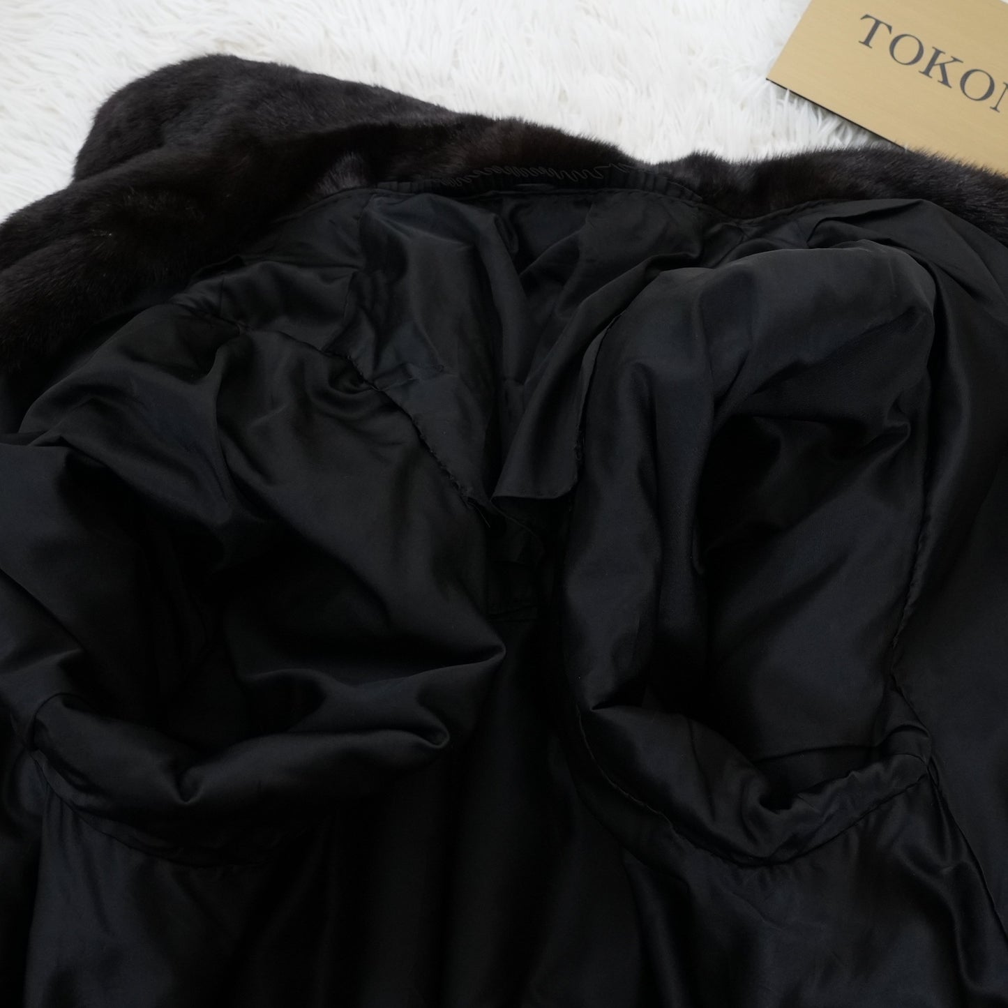 Glama Mink A-Line Long Fur Coat Women’s Vintage Luxury Outerwear