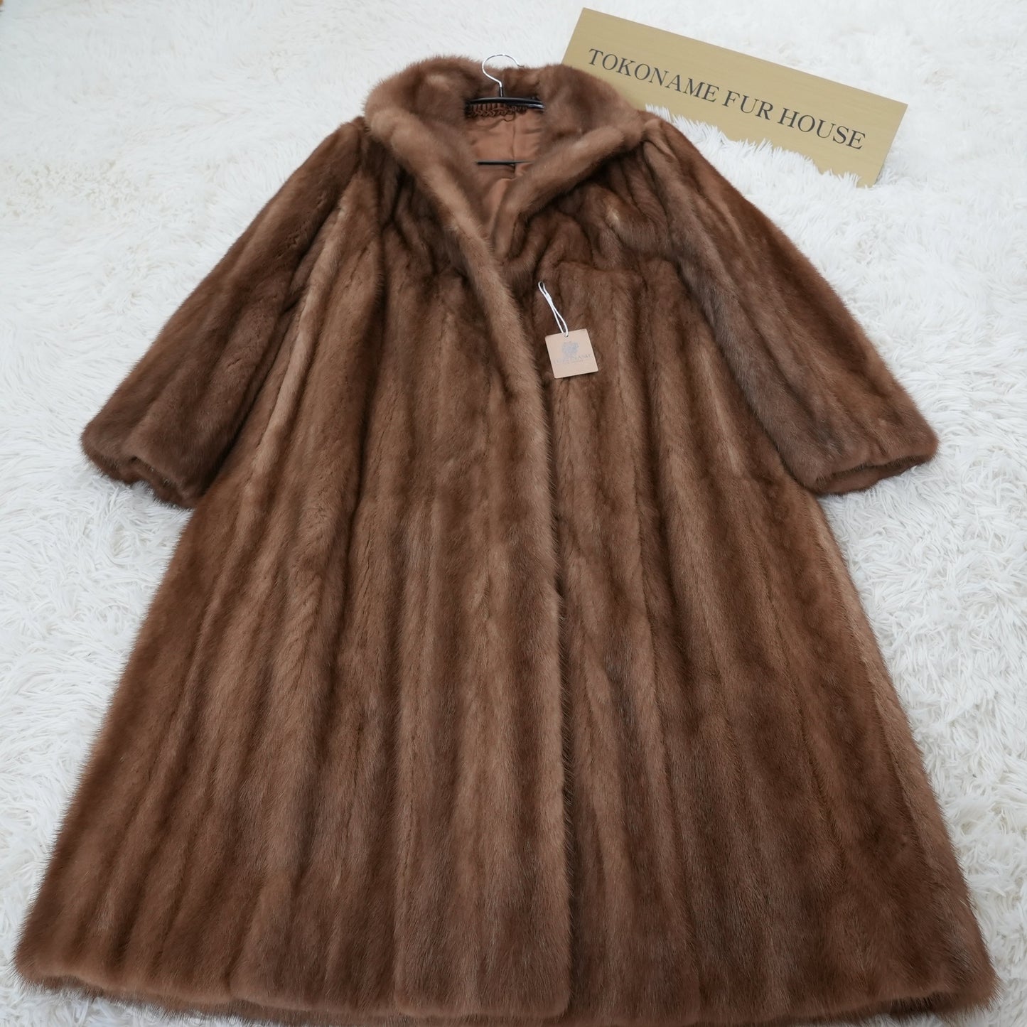 Vintage Fur From Japan Demi Buff Mink Long Coat