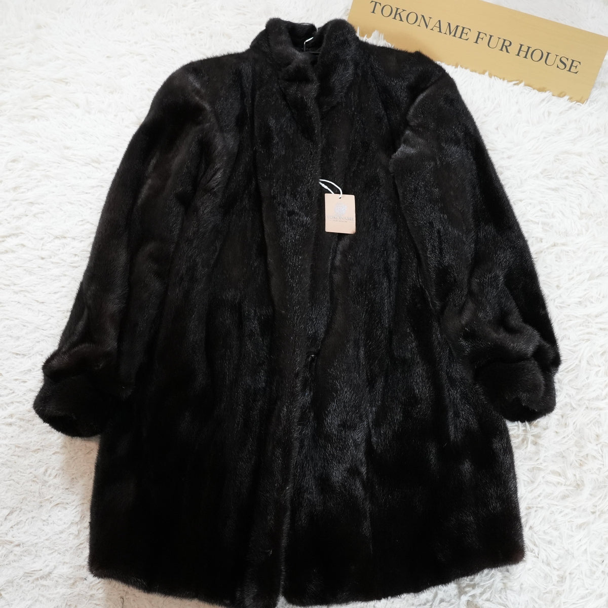 AMERICAN FUR AWARDS 5stars Mink Coat Soft Leather - Genuine Vintage Fur From Japan
