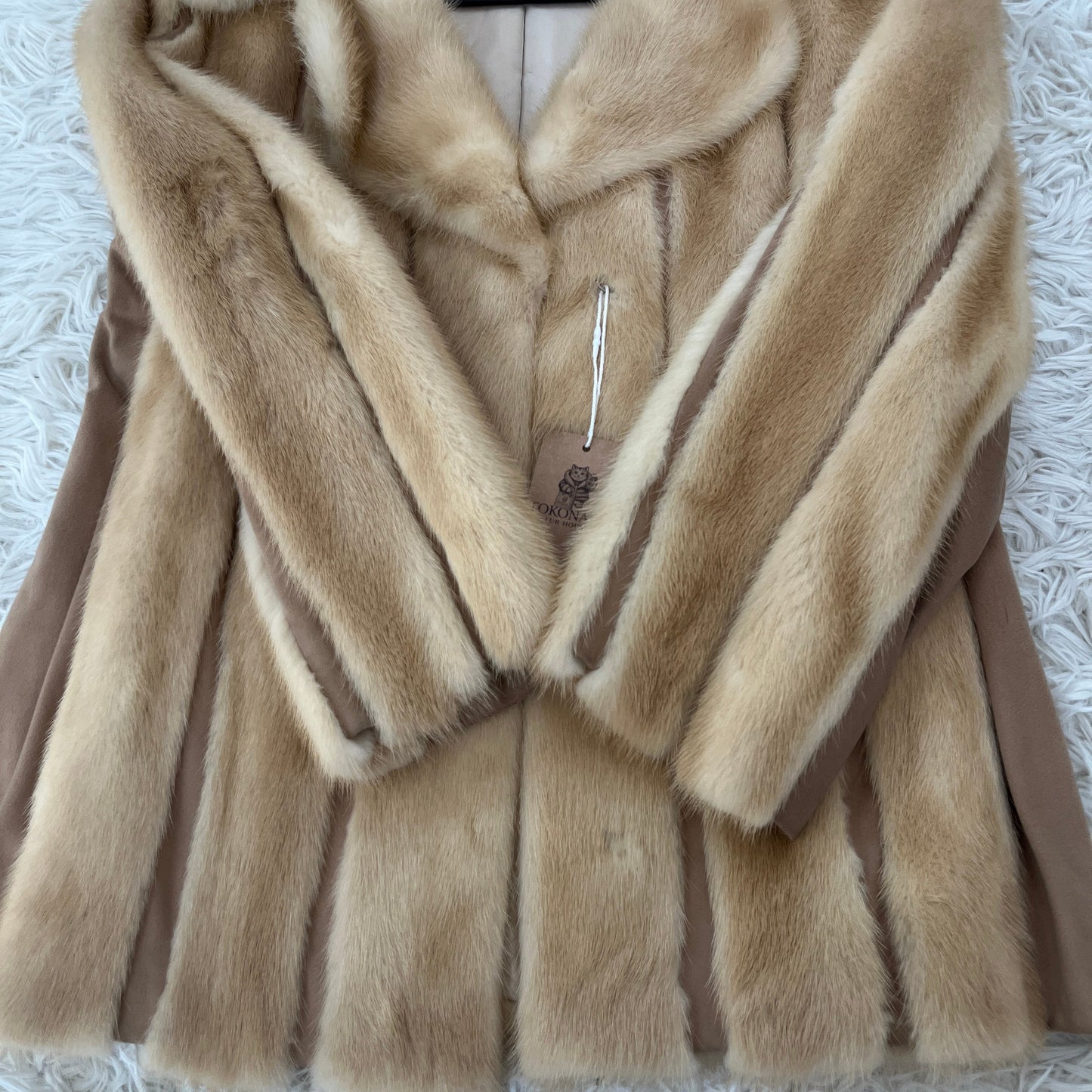 Pastel Mink Jacket Genuine Vintage Fur Japan