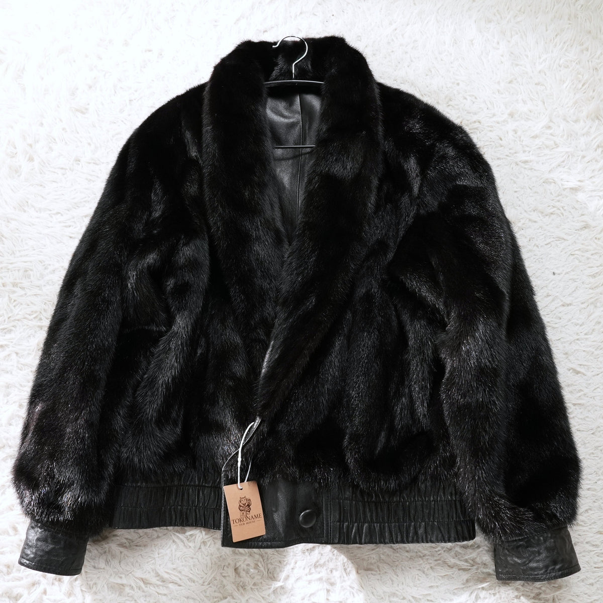 Mink and Leather reversible Jacket - Genuine Vintage Fur From Japan