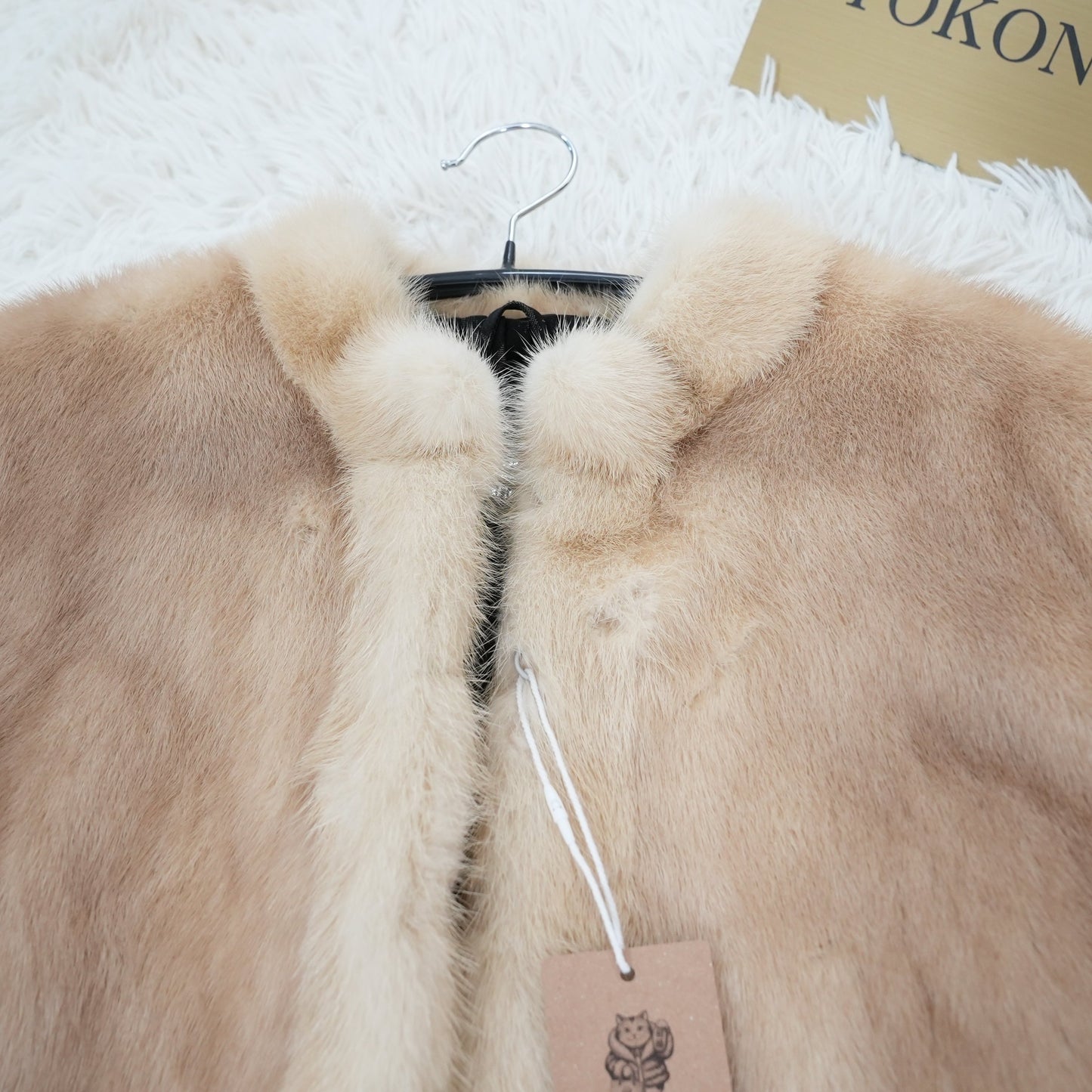 Saga mink Pastel Color Jacket Genuine Vintage Fur Japan