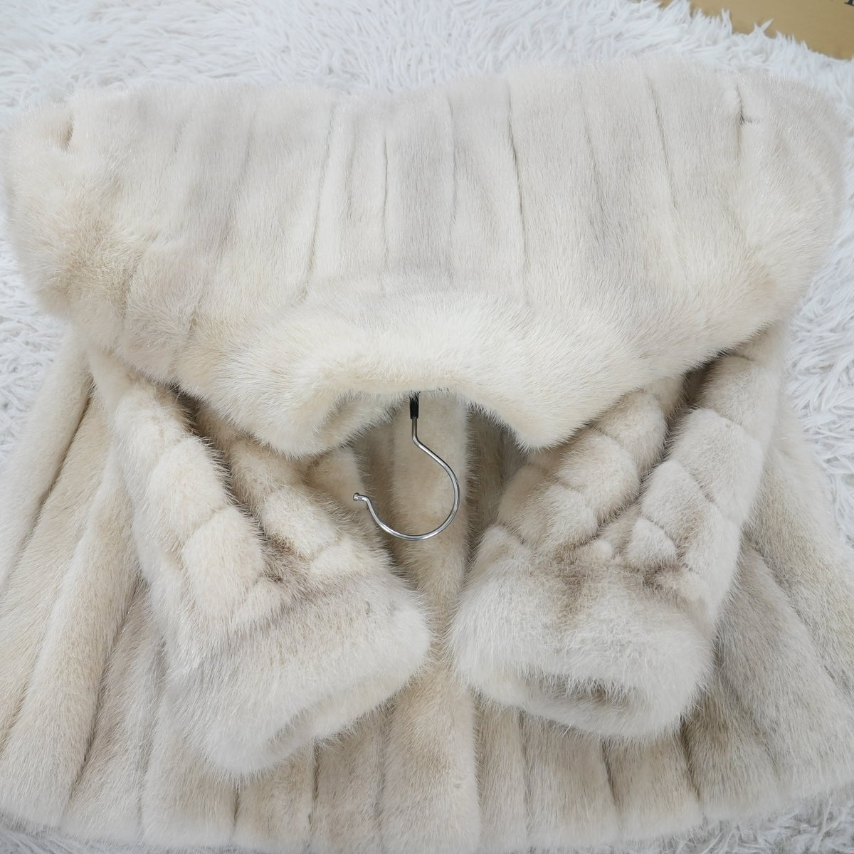 Violet Mink Fur Coat EMBA - Genuine Vintage Fur From Japan