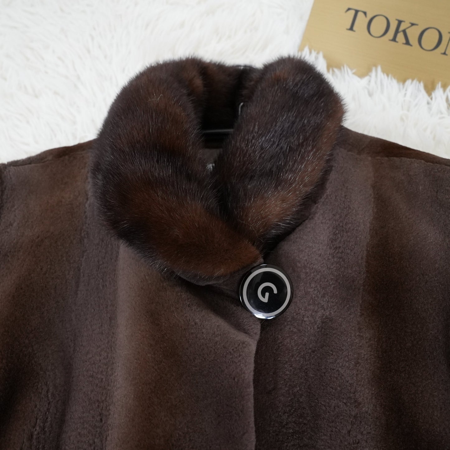 Shaved Mink and Mink Fur Trim Jacket GRES PARIS SAGAMINK - Genuine Vintage Fur From Japan