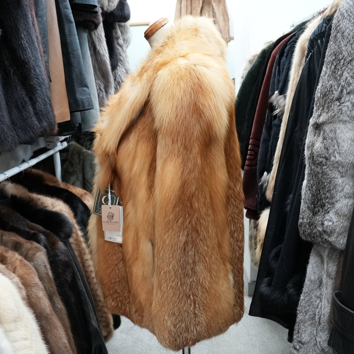 Red Fox Coat - Genuine Vintage Fur From Japan