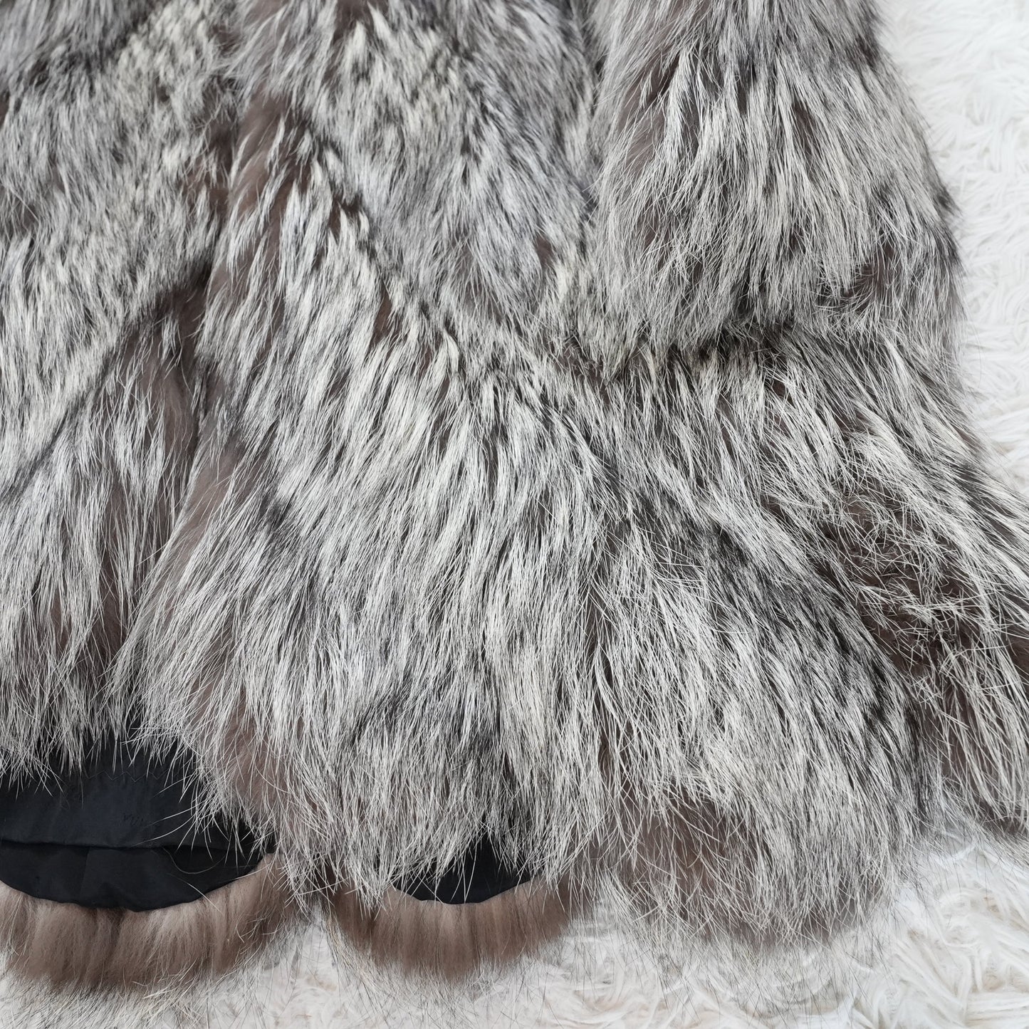 Silver Fox Scallop Design Coat EMBA -