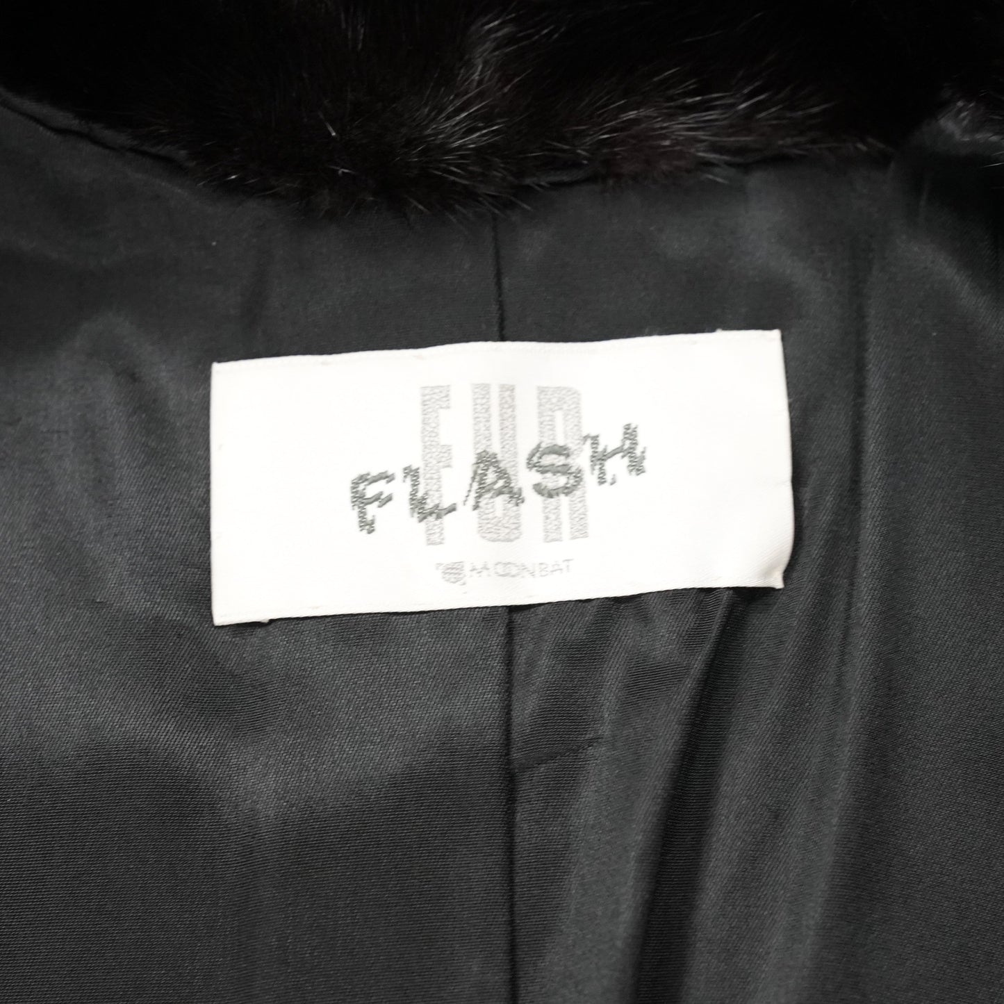 Dark Mink Long Coat glossy - Genuine Vintage Fur From Japan