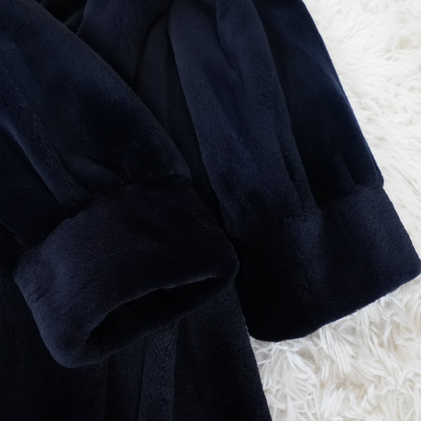 Shaved Mink Navy Dyed - SAGA MINK Genuine Vintage Fur Japan