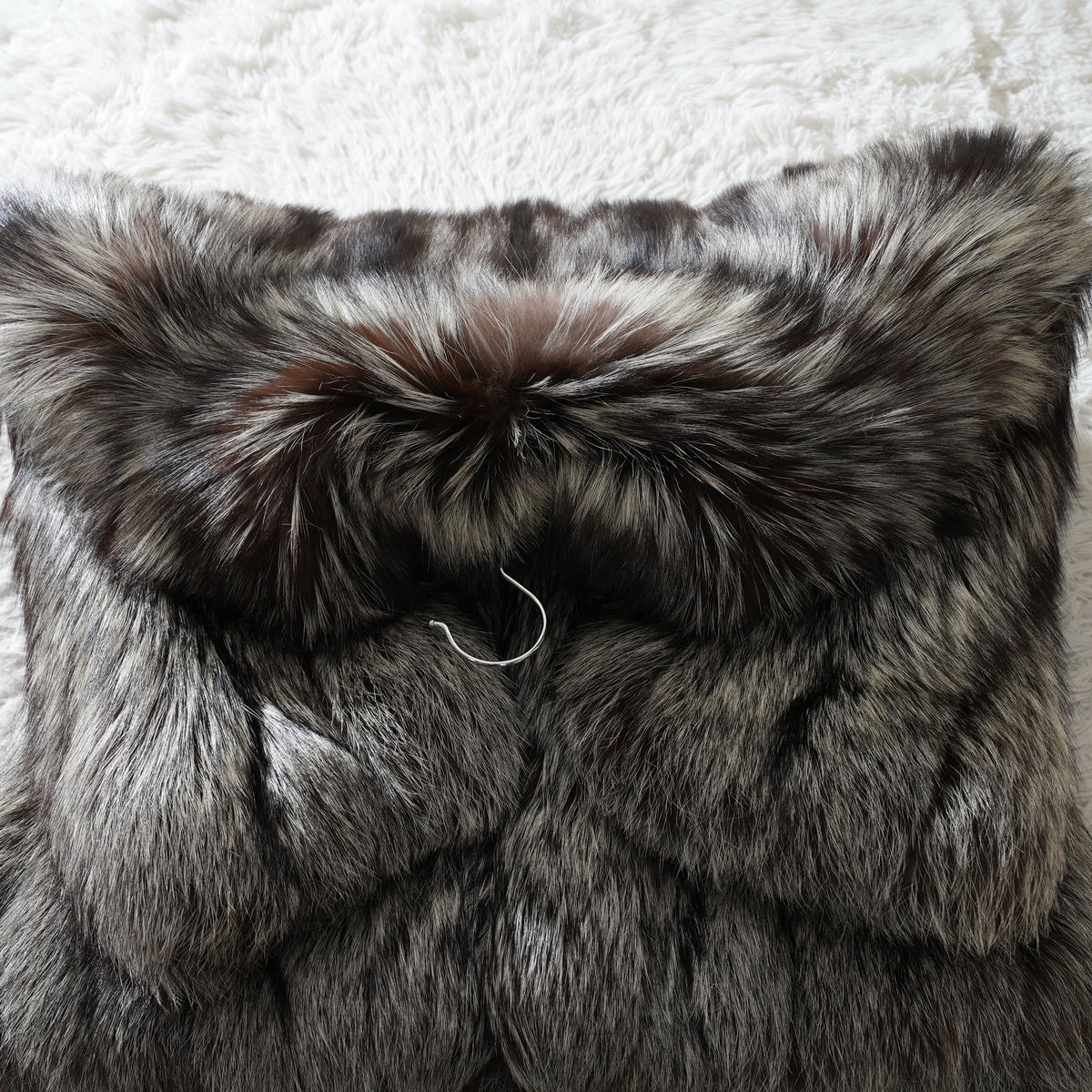 Silver Fox Fur Coat Very Soft and Fluffy - Genuine Vintage Fur From Japan