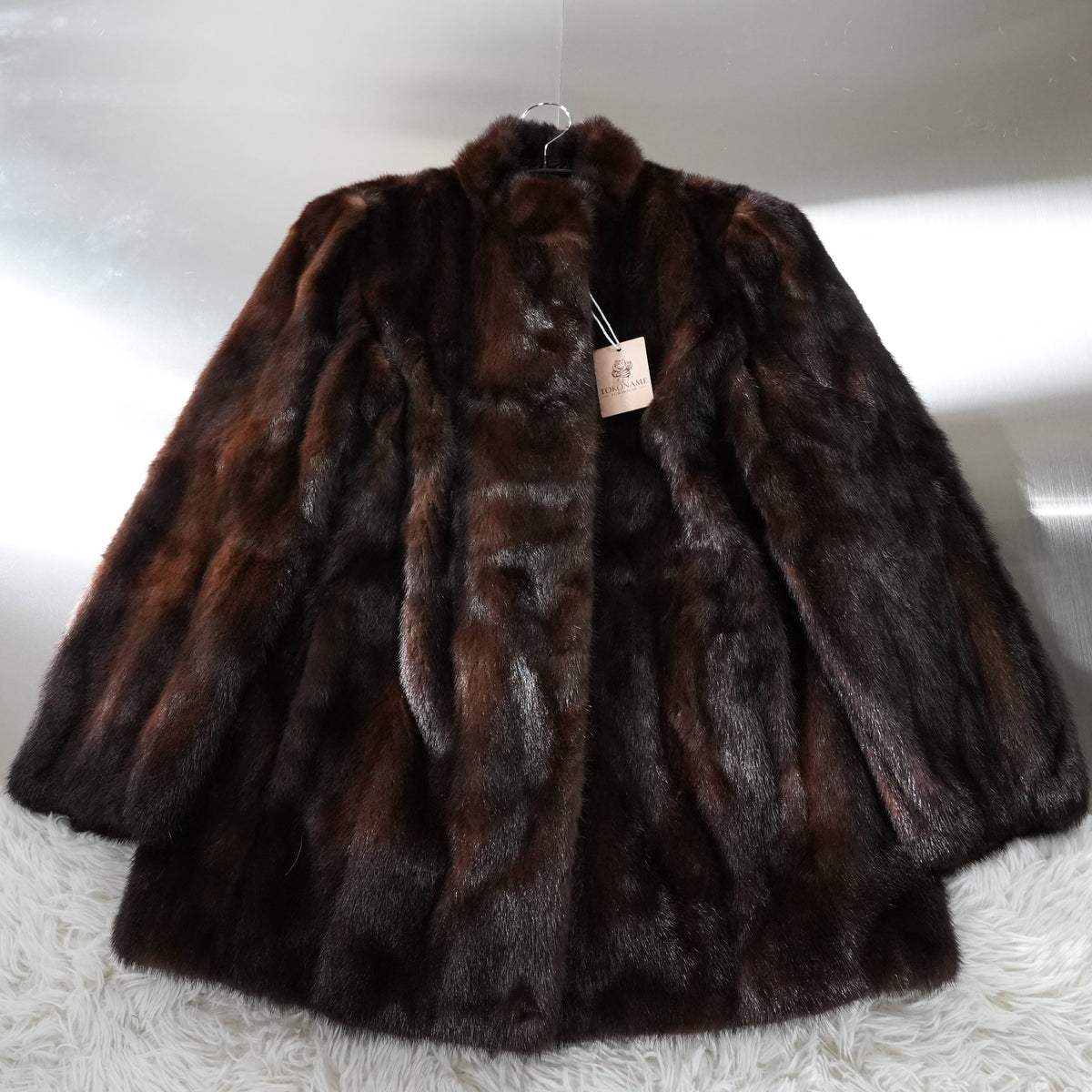 Dark Mink Fur Coat - Genuine Vintage Fur From Japan