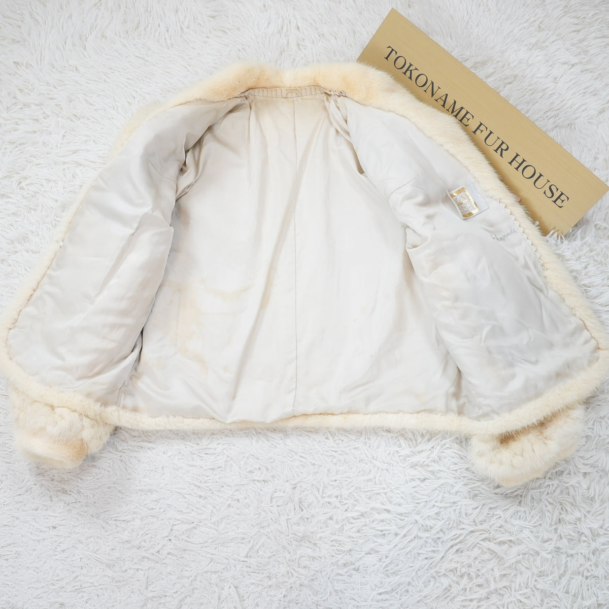 Pearl Mink Fru Jacket SAGA MINK - Genuine Vintage Fur From Japan