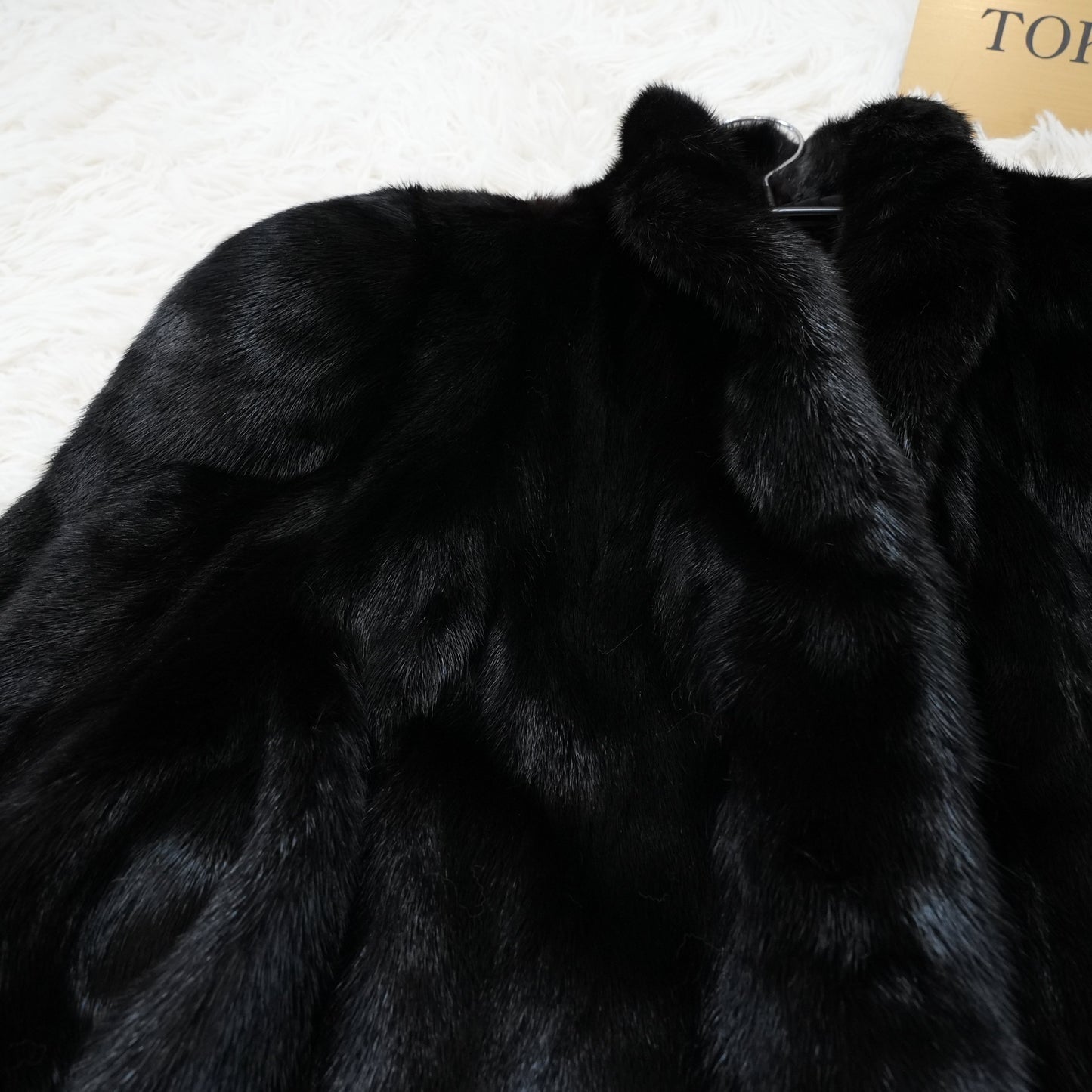 SAGA MINK Black mink Fur Coat - Genuine Vintage Fur Japan