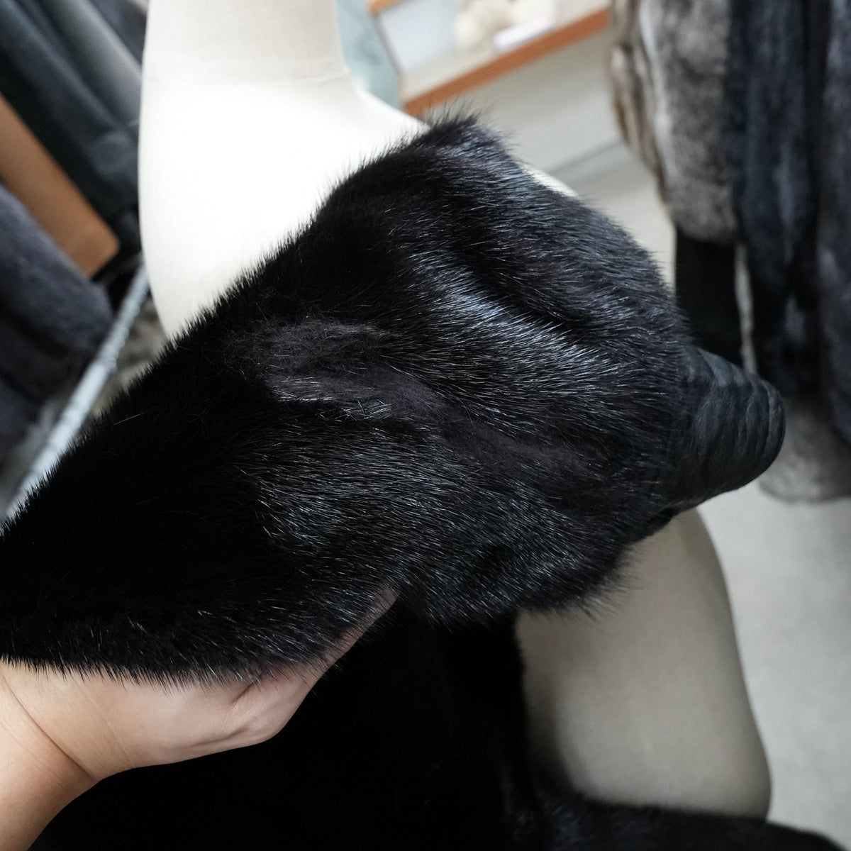 Mink and Leather reversible Jacket - Genuine Vintage Fur From Japan