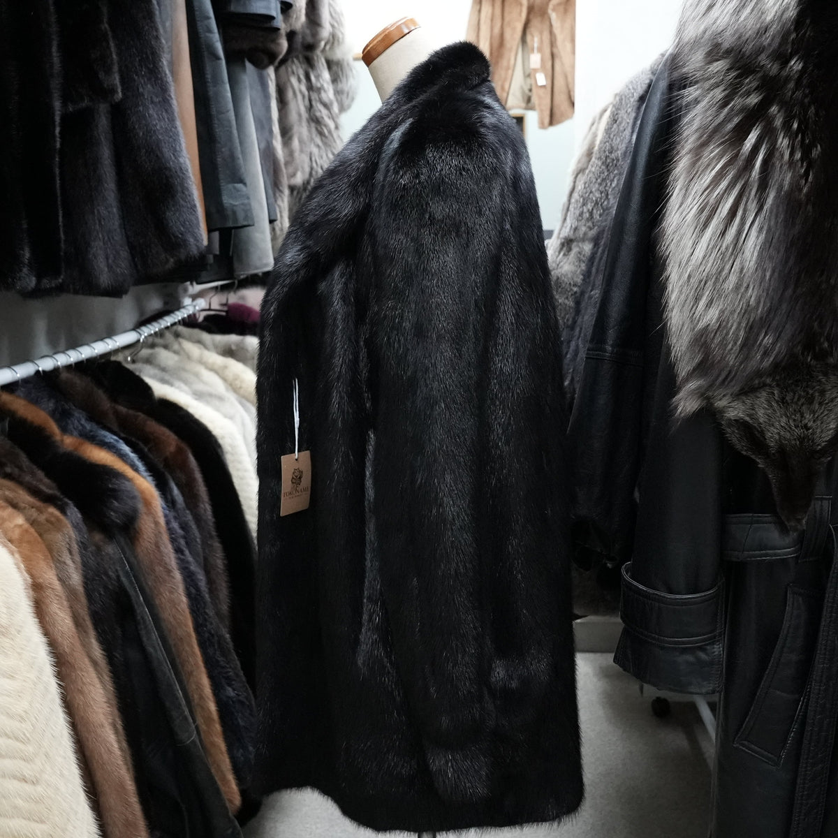 SAGA MINK Fur Coat Soft Leather - Genuine Vintage Fur From Japan