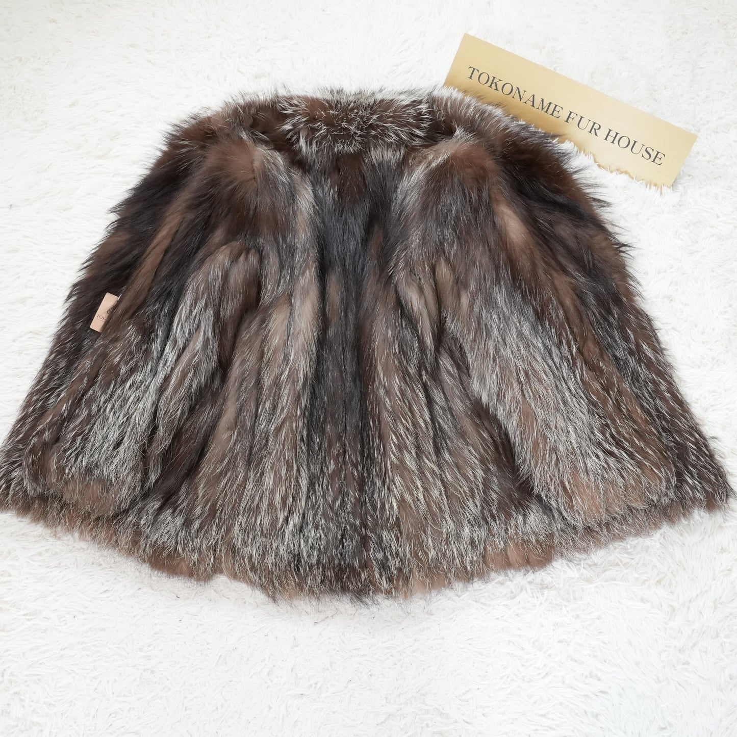 Silver Fox Fur Coat - Genuine Vintage Fur From Japan