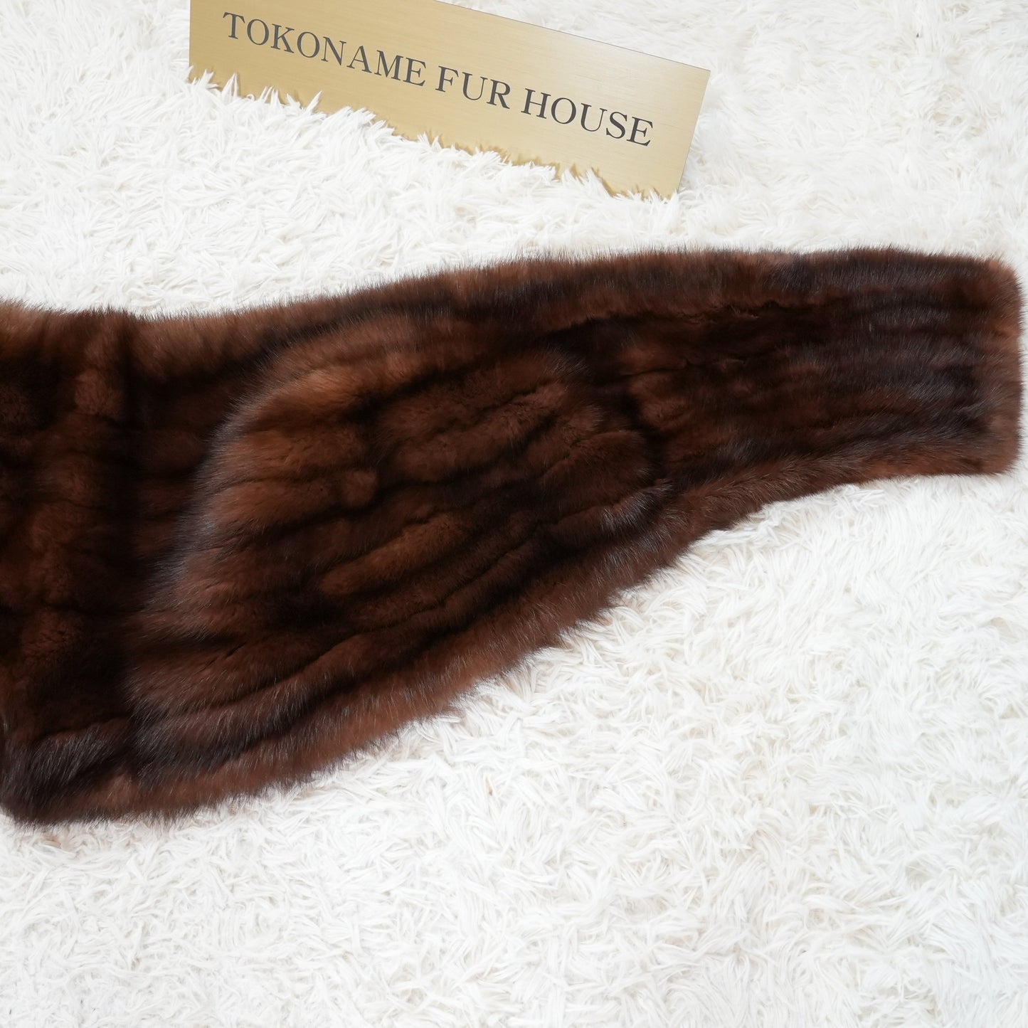 Marten Shawl oversized - Genuine Vintage Fur From Japan