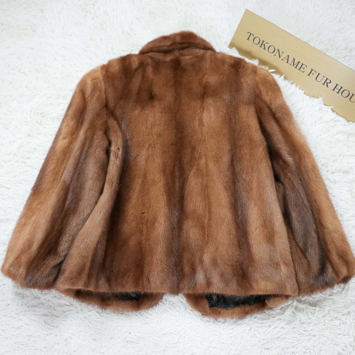SAGA ROYAL MINK Jacket Demi Buff Mink - Genuine Vintage Fur From Japan