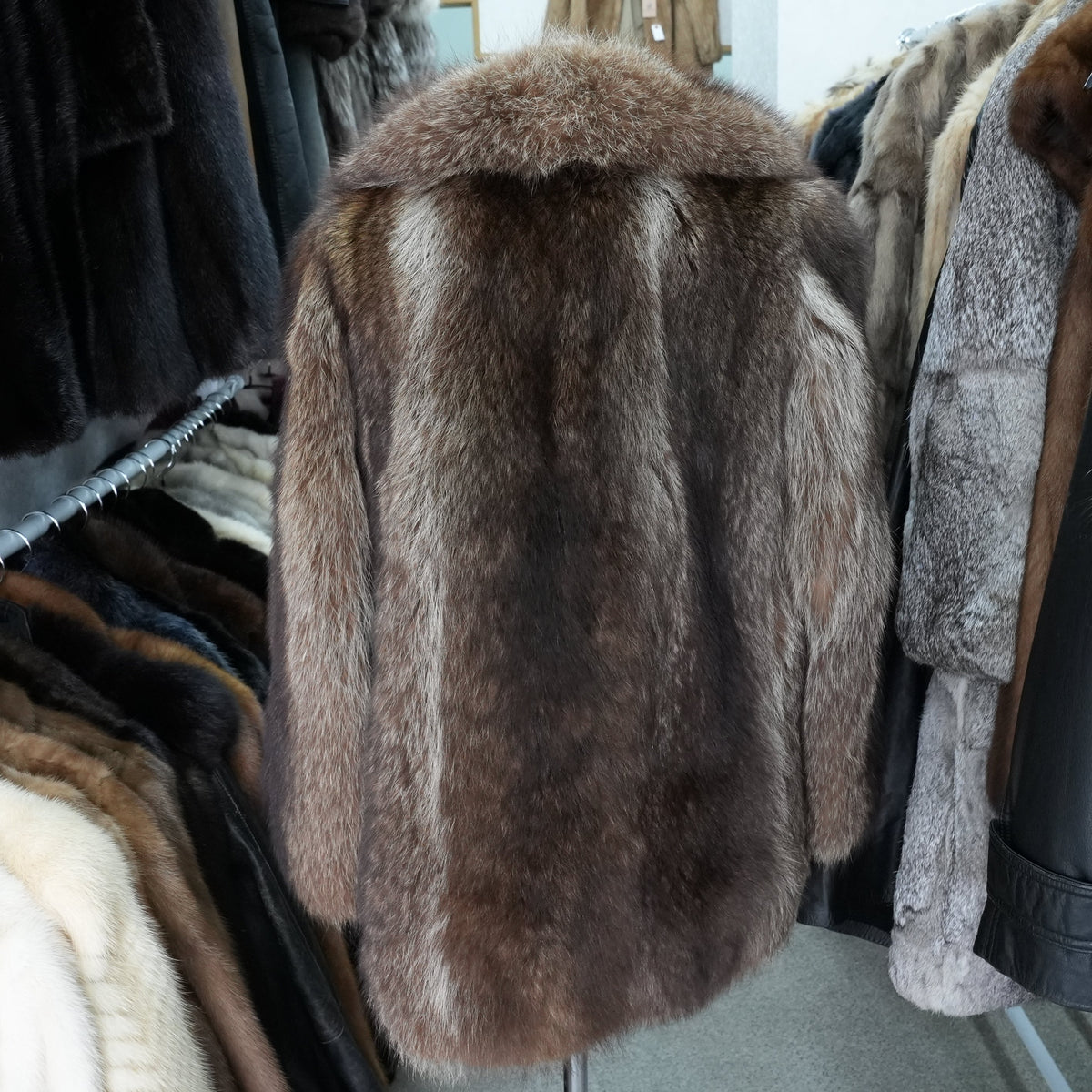 Finn raccoon Fur Coat Josephine - Genuine Vintage Fur From Japan
