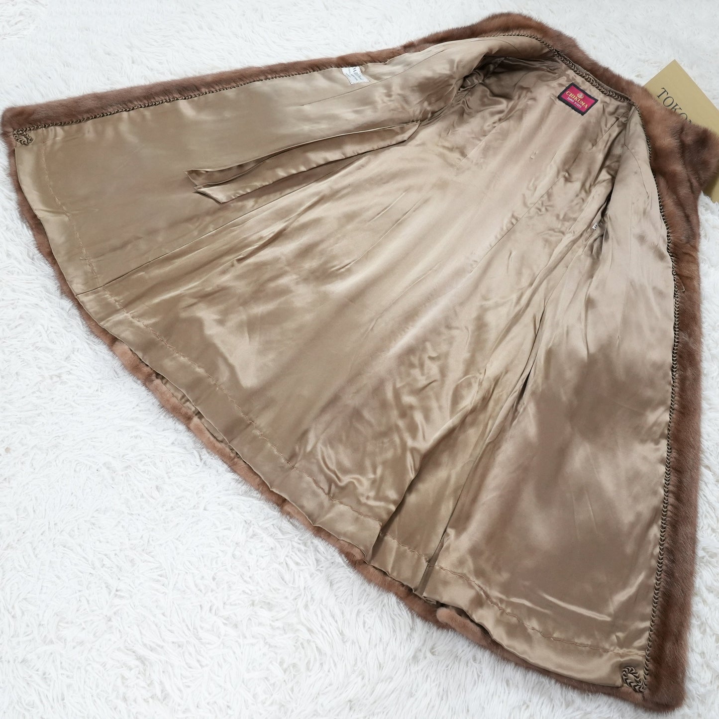 Demi Buff Mink Long Coat EMBA - Genuine Vintage Fur From Japan