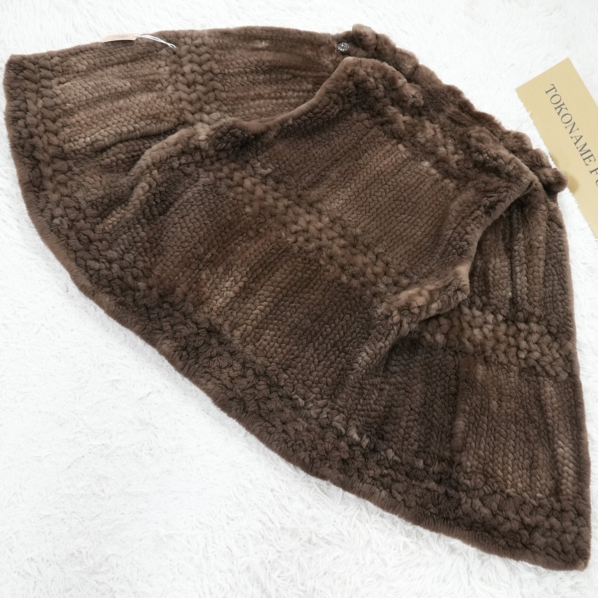 Yarn Nutria Fur Vest - Genuine Vintage Fur From Japan