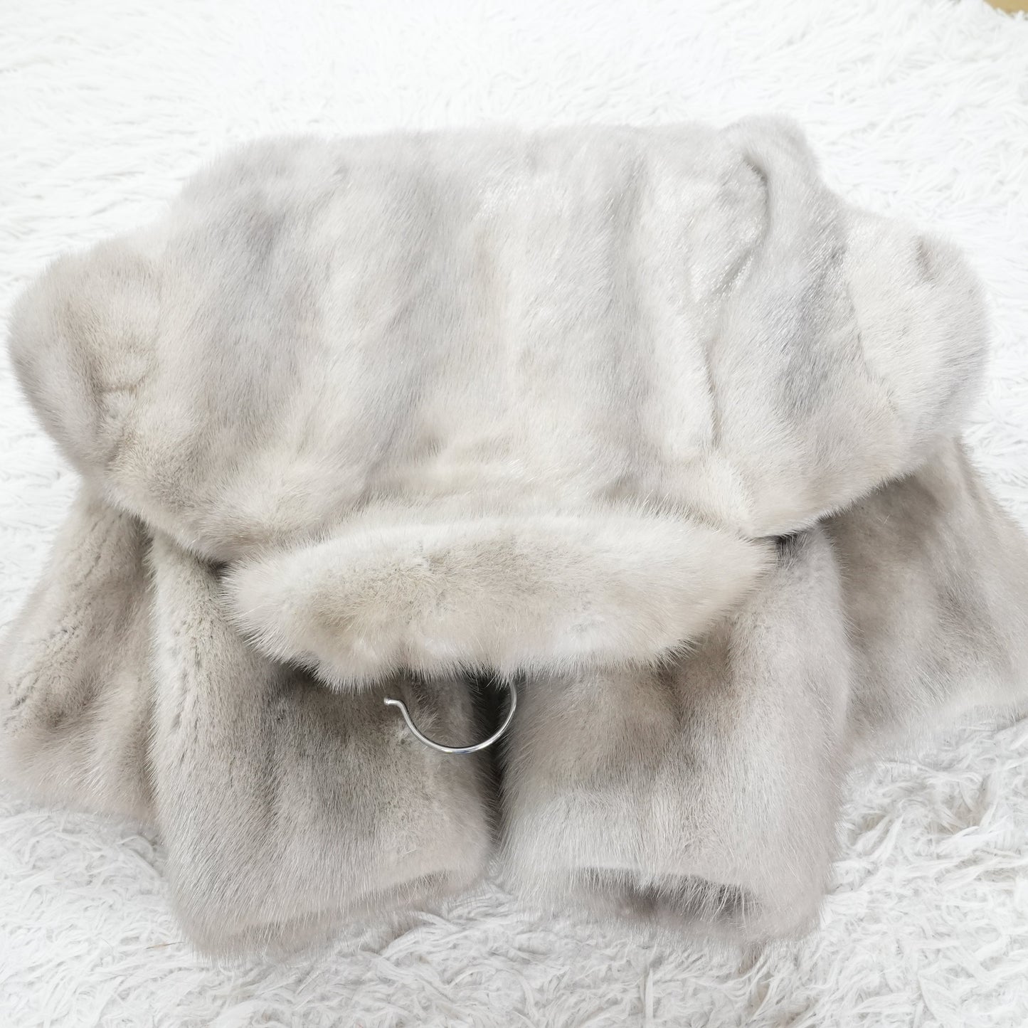 Sapphire Mink Fur Jacket - Genuine Vintage Fur From Japan