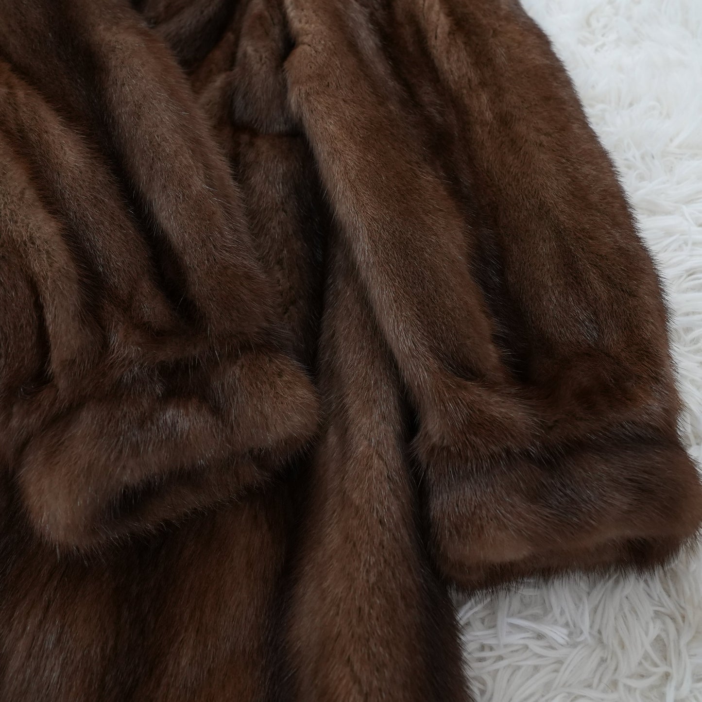 Demi Buff Mink Long Coat - SAGA MINK Vintage Fur From Japan