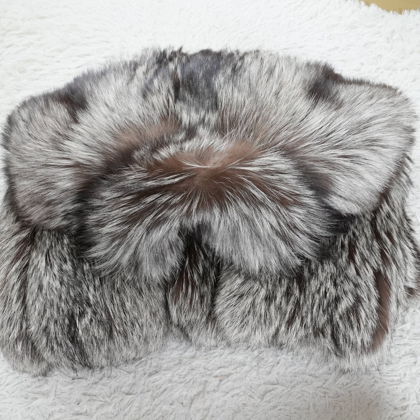 Silver Fox Fur Coat Soft and Fluffy - Genuine Vintage Fur From Japan