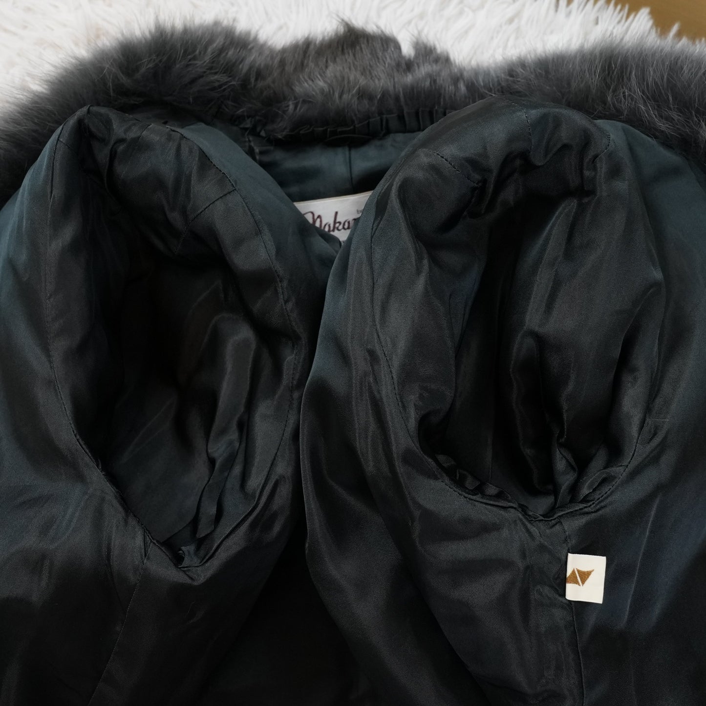 Gray Dyed Fox Fur Coat nakamur fur - Genuine Vintage Fur From Japan