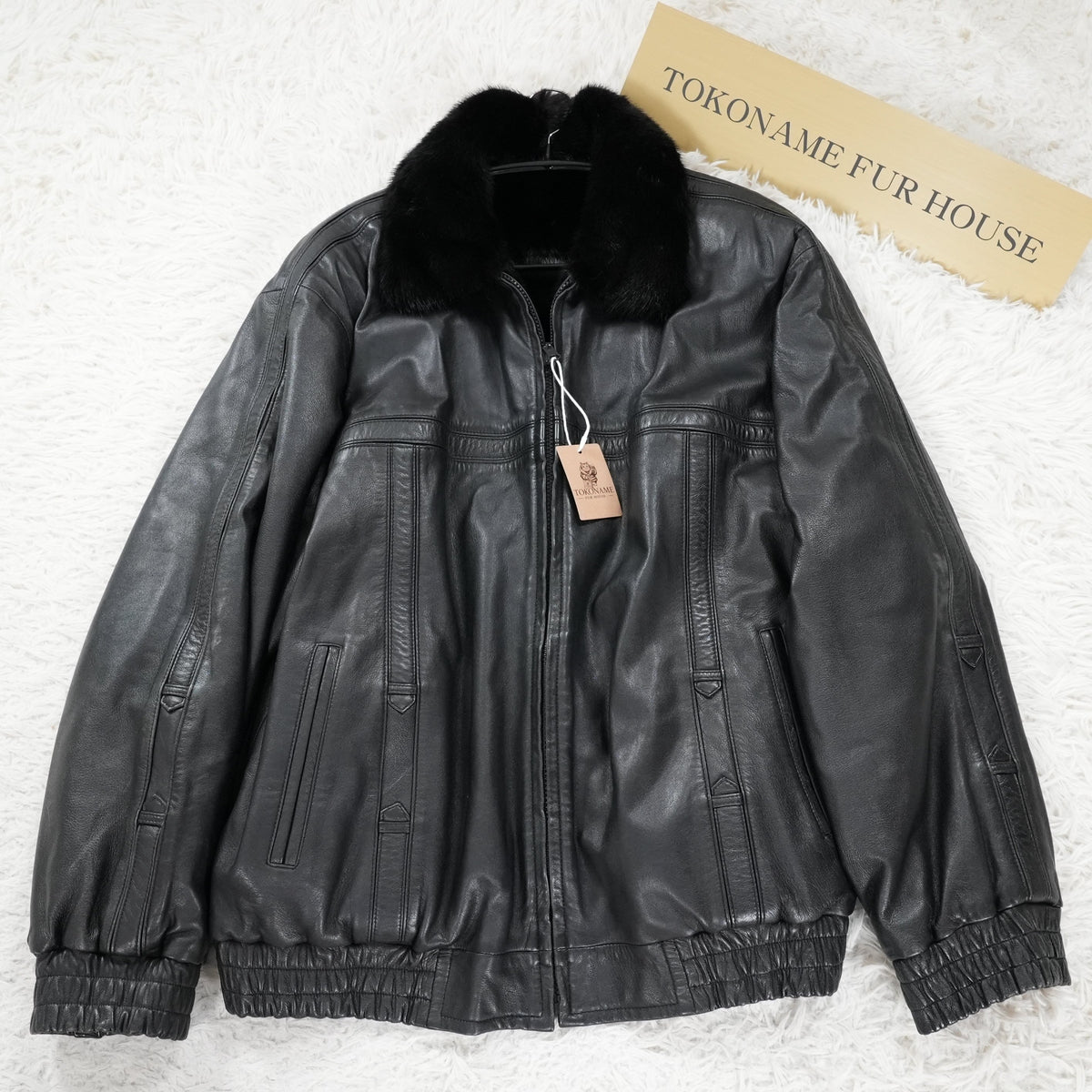 Mink and Leather Reversible Zip Up Jacket - Genuine Vintage Fur From Japan