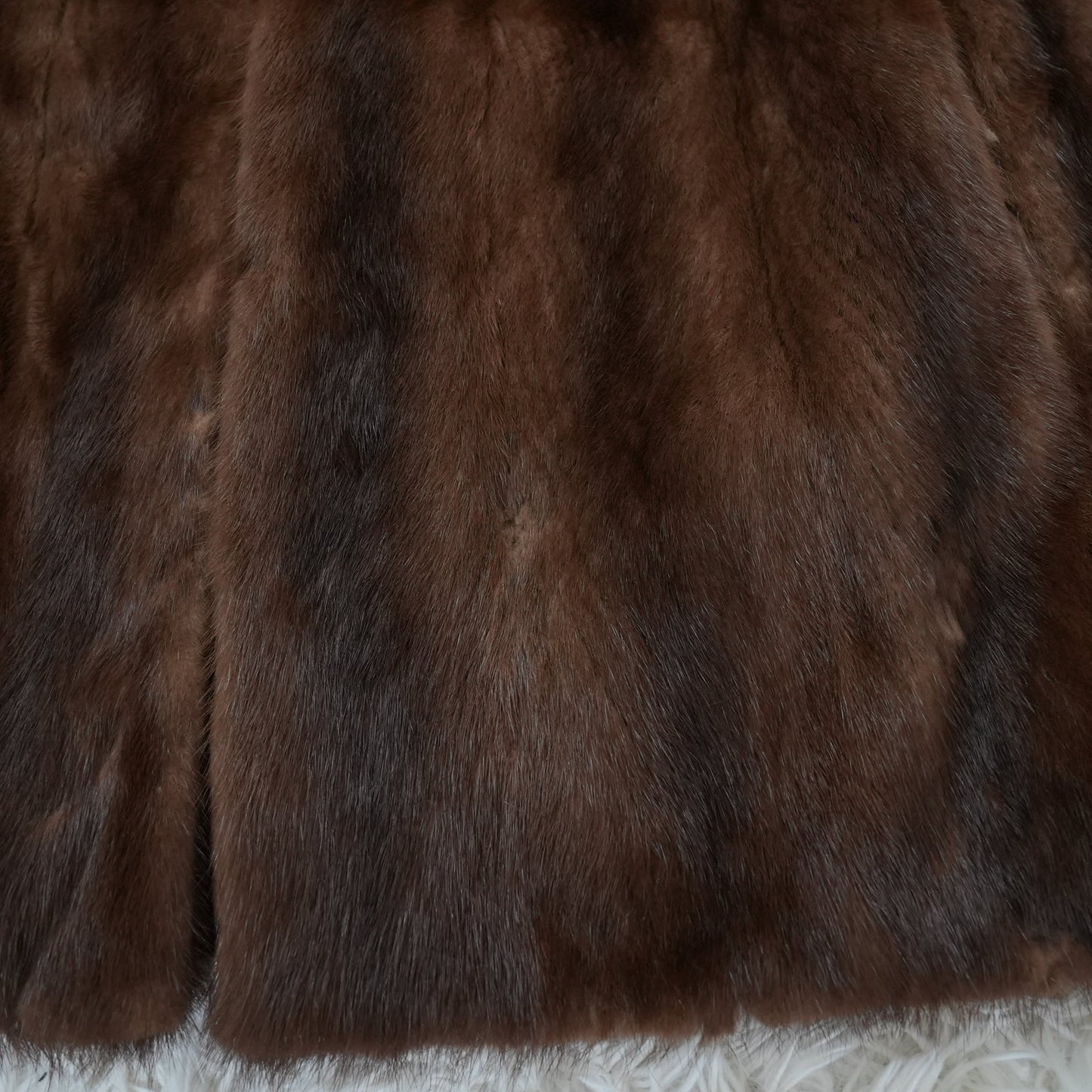 Dark Mink Vest Vintage Fur Japan