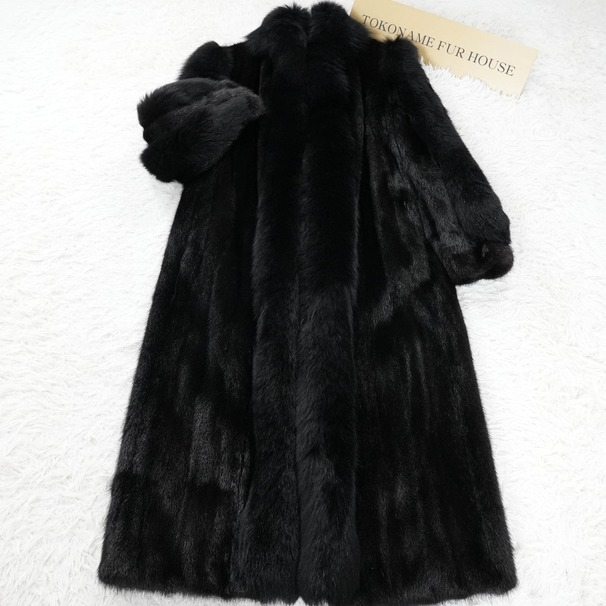 Mink and Fox Fur Gorgeous Long Coat - Genuine Vintage Fur From Japan