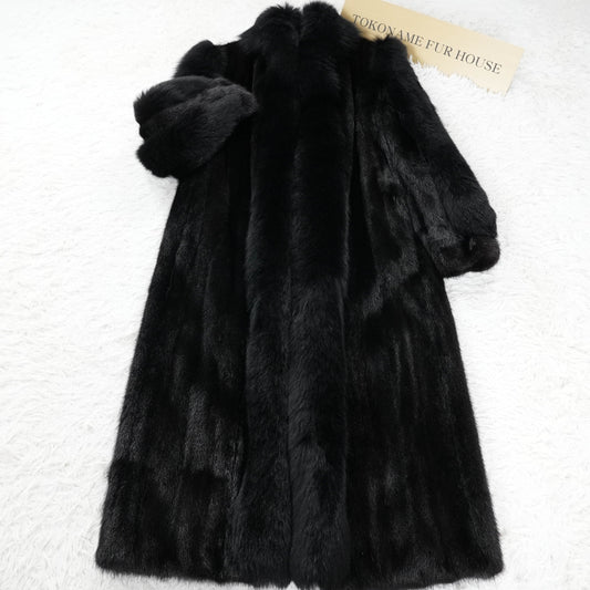 Mink and Fox Fur Gorgeous Long Coat - Genuine Vintage Fur From Japan