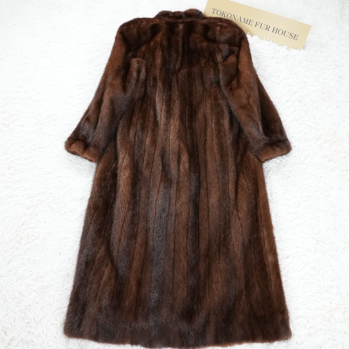 Dark Mink Very Long Coat - Genuine Vintage Fur From Japan