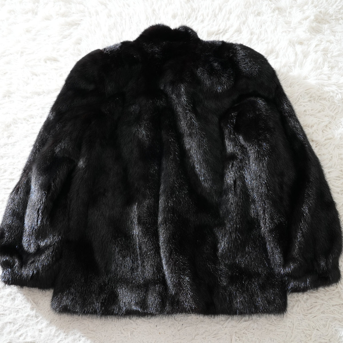 Dark Mink Fur Coat - Genuine Vintage Fur From Japan