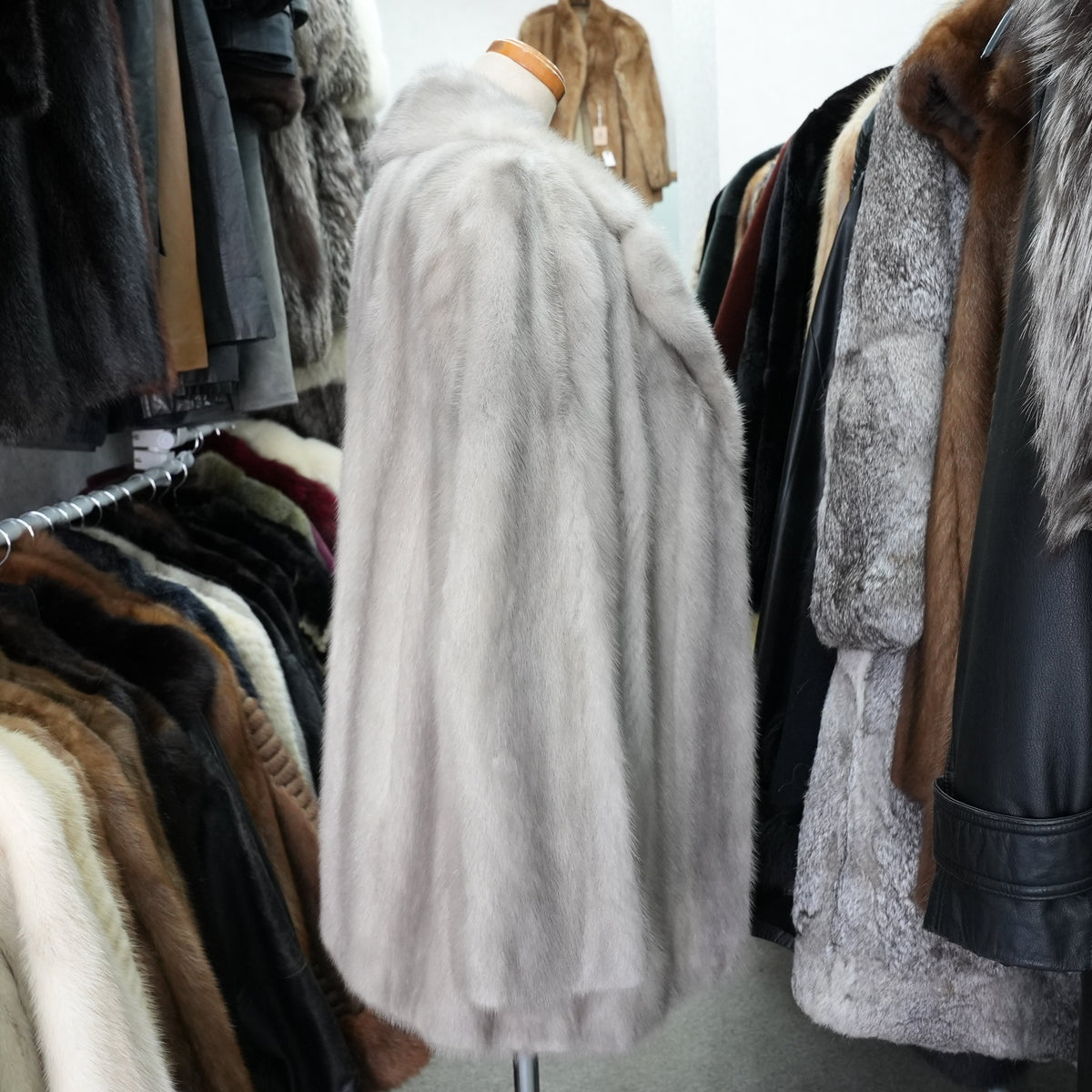 Sapphire Mink Fur Coat - Genuine Vintage Fur From Japan