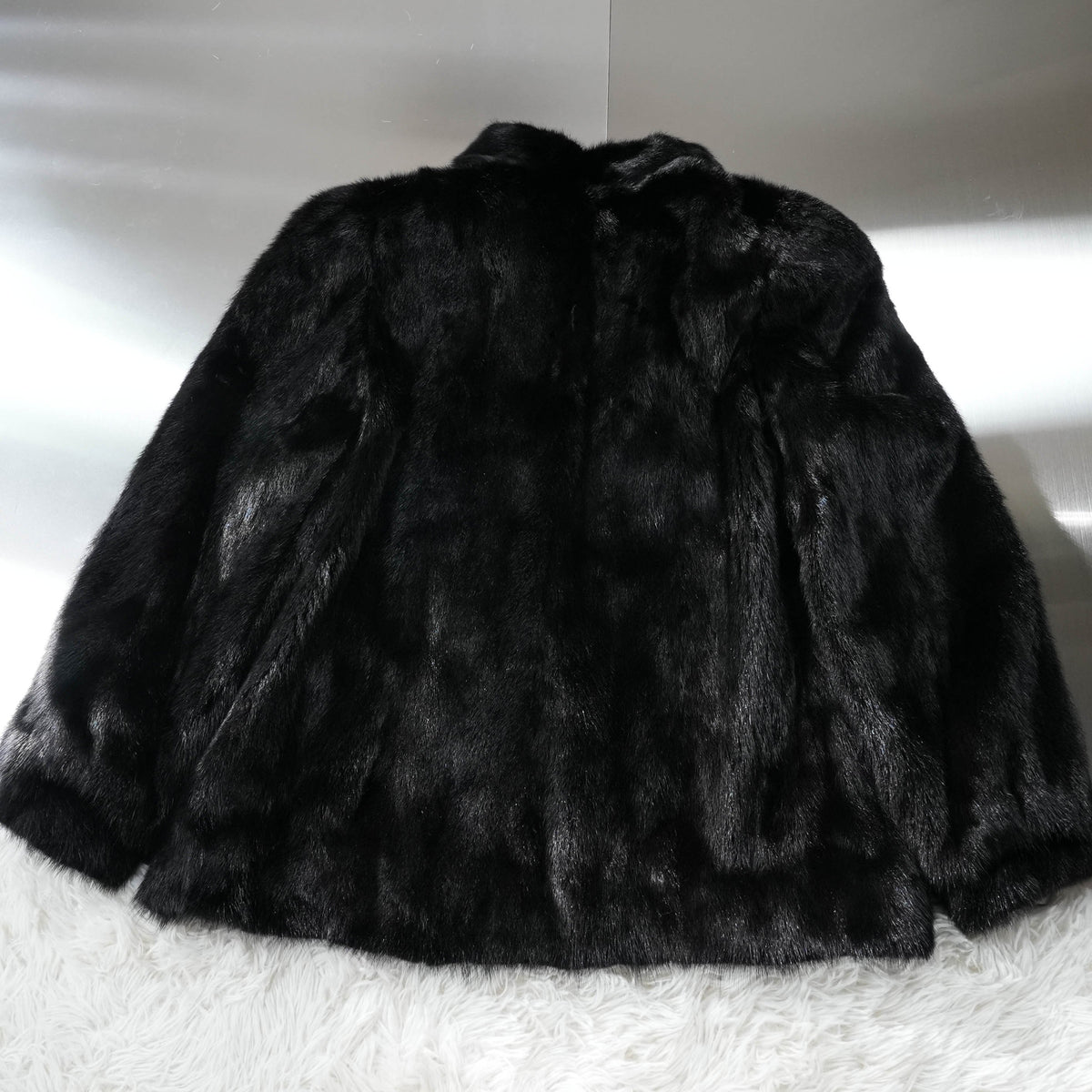 SAGA Mink Fur Coat Soft Leather - Genuine Vintage Fur From Japan