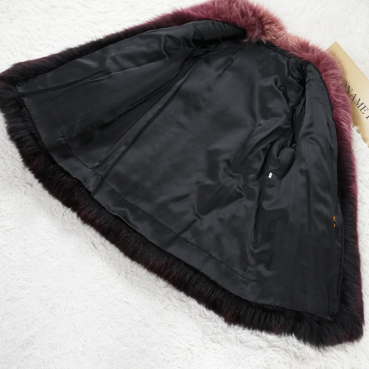 Gradient Dyed Design Fur Coat - Genuine Vintage Fur From Japan
