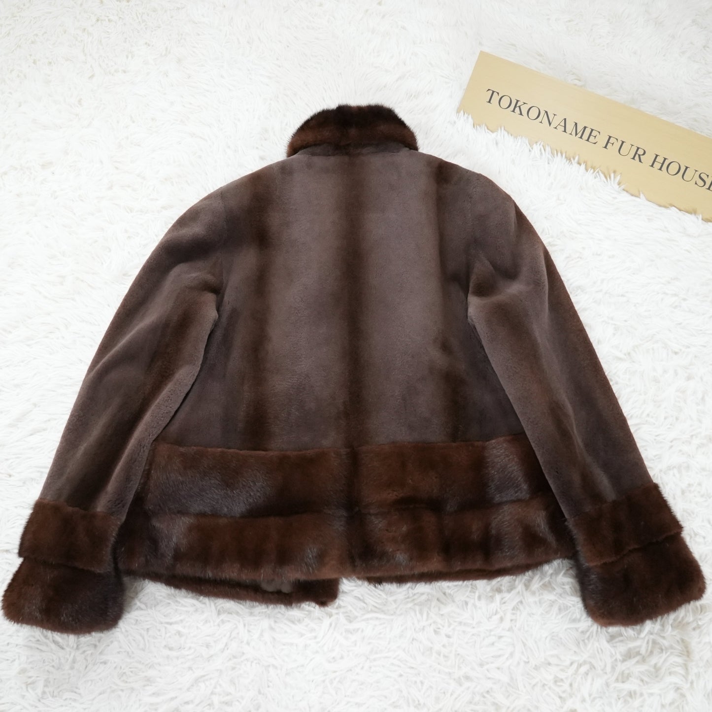 Shaved Mink and Mink Fur Trim Jacket GRES PARIS SAGAMINK - Genuine Vintage Fur From Japan