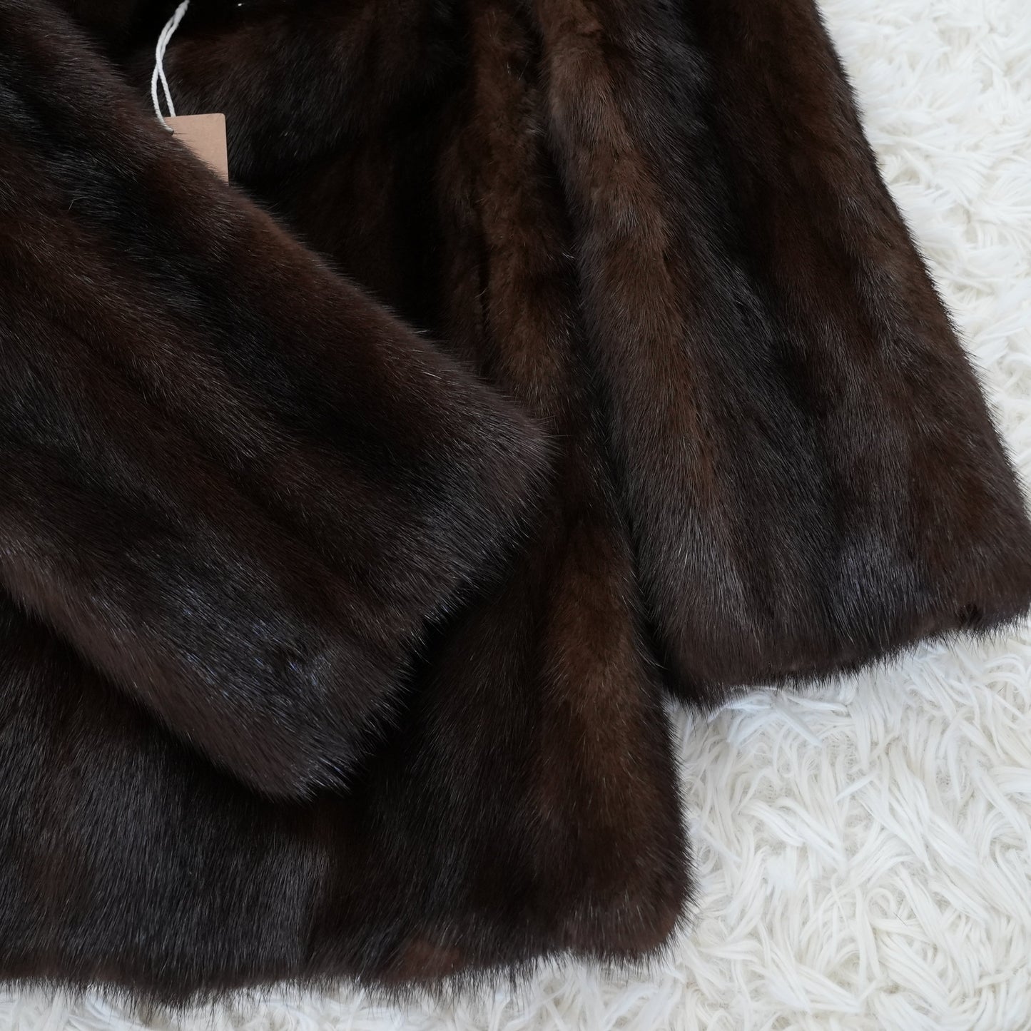 Dark Mink Jacket Genuine Vintage Fur Japan