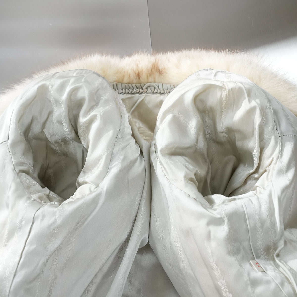 Blue Fox Fur Coat Soft and Fluffy - Genuine Vintage Fur From Japan