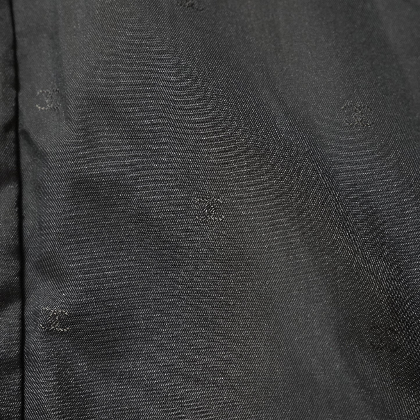 Floor length Silver Fox Very Long Coat  CC logo - Genuine Vintage Fur From Japan