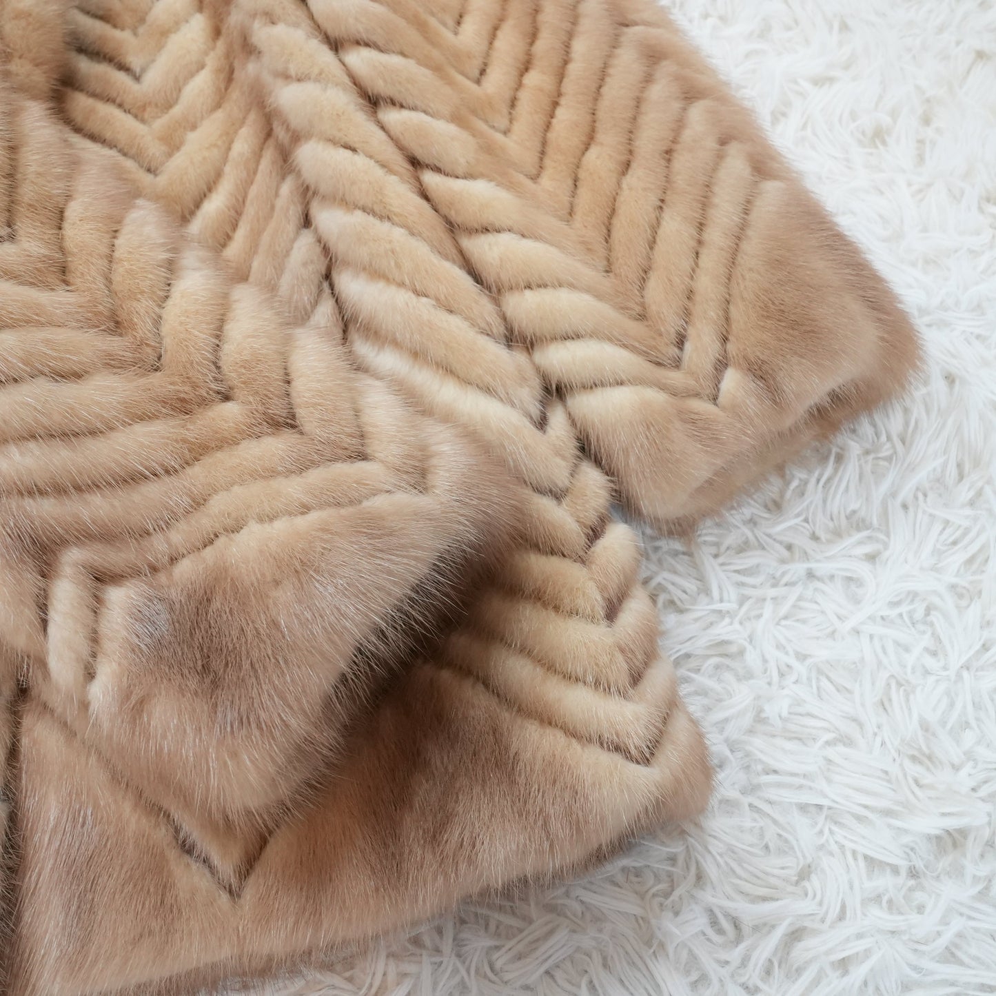 Pastel Mink Fur Jacket Palody - Genuine Vintage Fur Japan