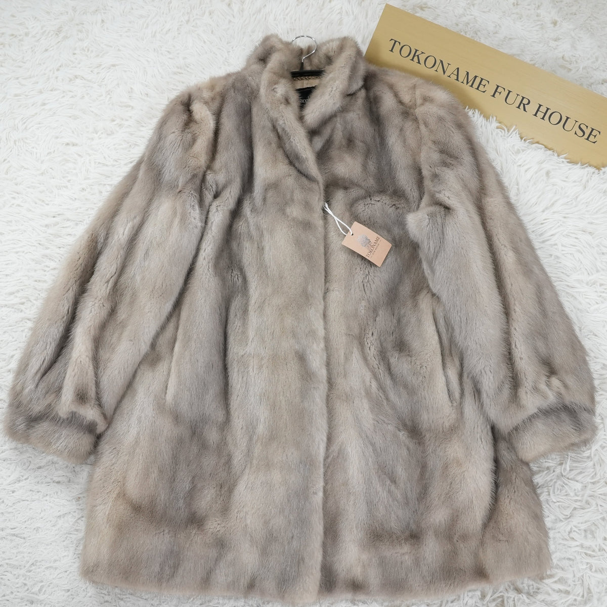 Sapphire Mink Fur Coat Rambulton - Genuine Vintage Fur From Japan