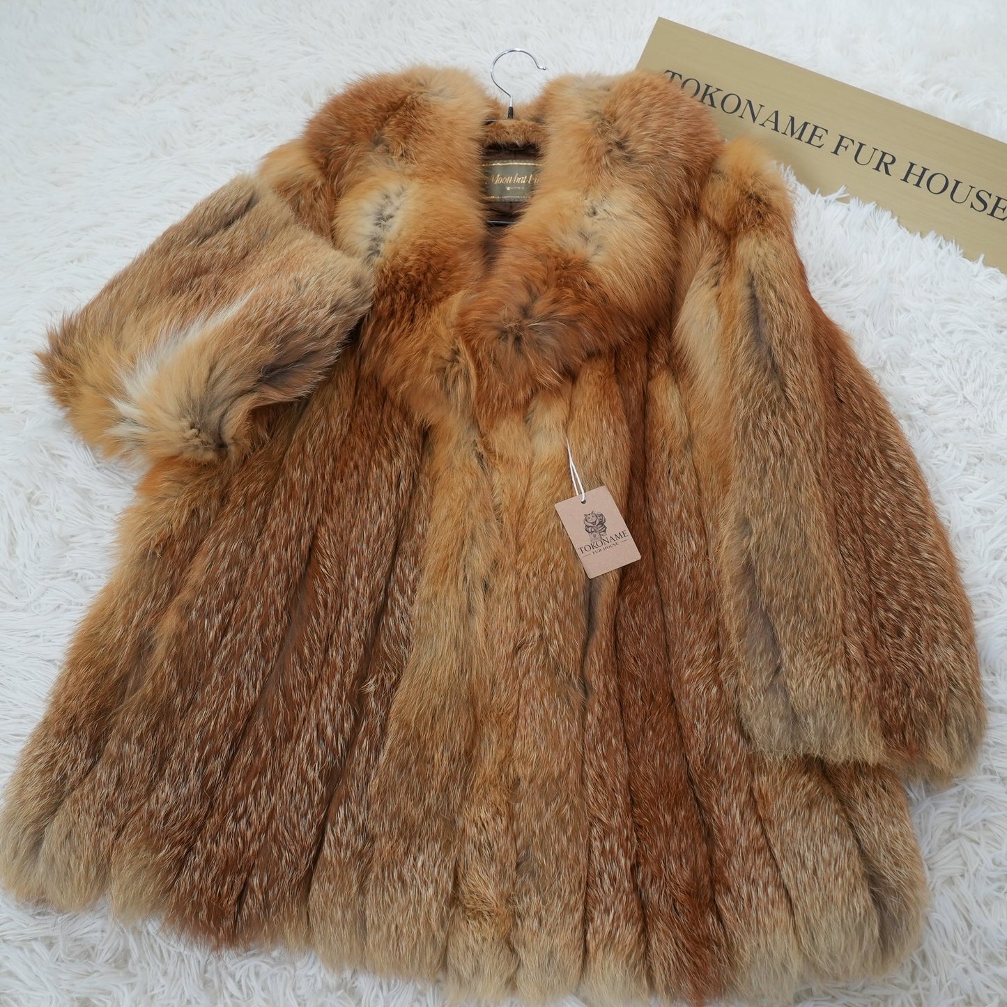 Red Fox Coat Genuine Vintage Fur Japan