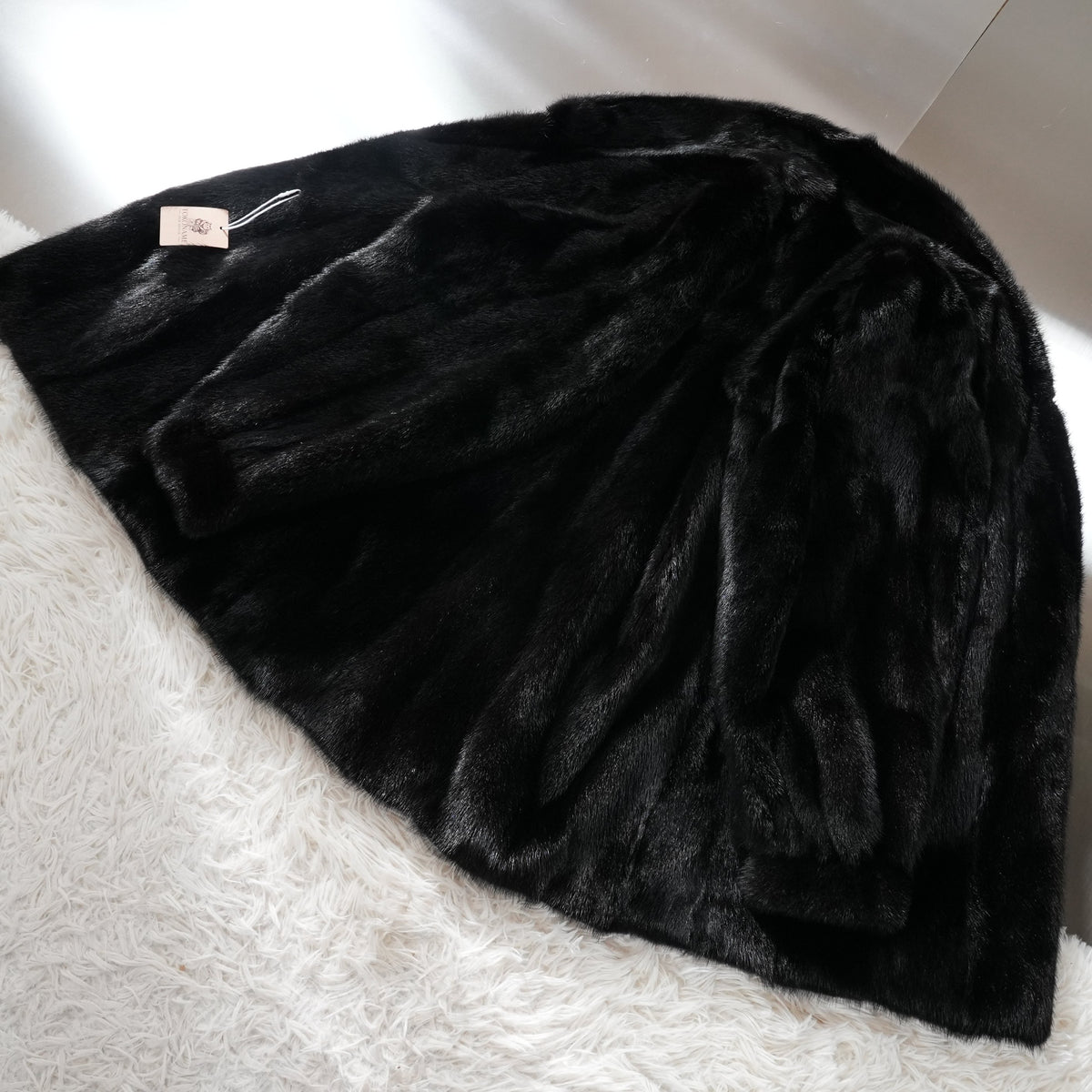 Dark Mink Fur Coat - Genuine Vintage Fur From Japan